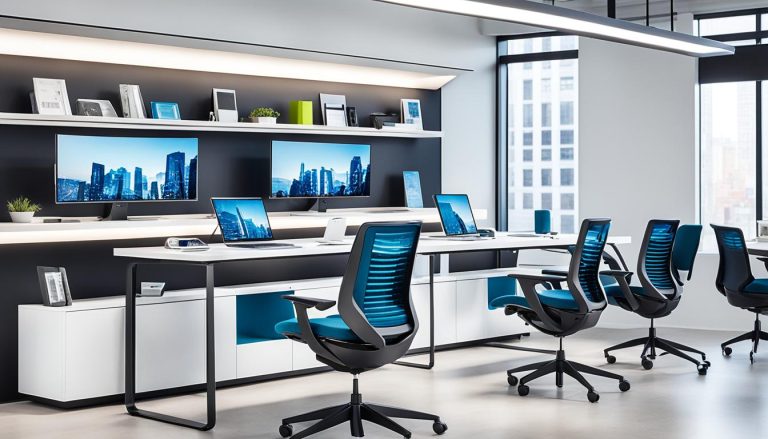 Tech-Integrated Home Office Furniture