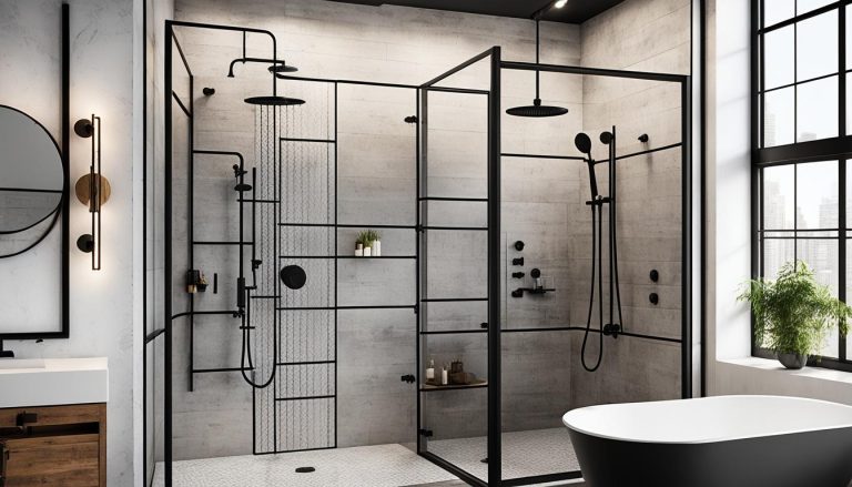 A Bold and Stylish Shower Aesthetic