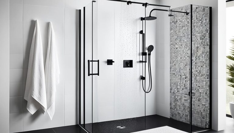 Black and White Shower Inspirations