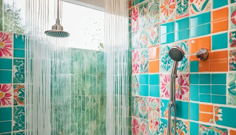 Eclectic and Colorful Shower Ideas