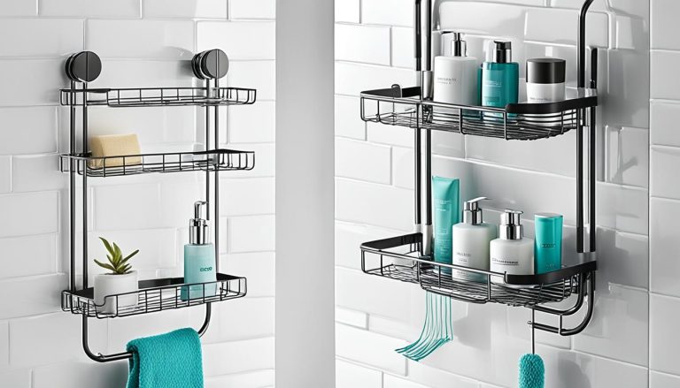 Metal and Wire Shower Storage Solutions