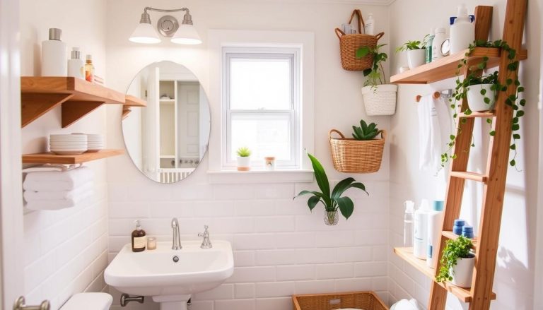 clever storage ideas for small spaces bathroom diy