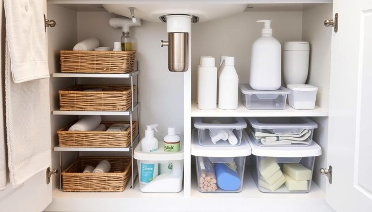 diy bathroom under sink storage ideas