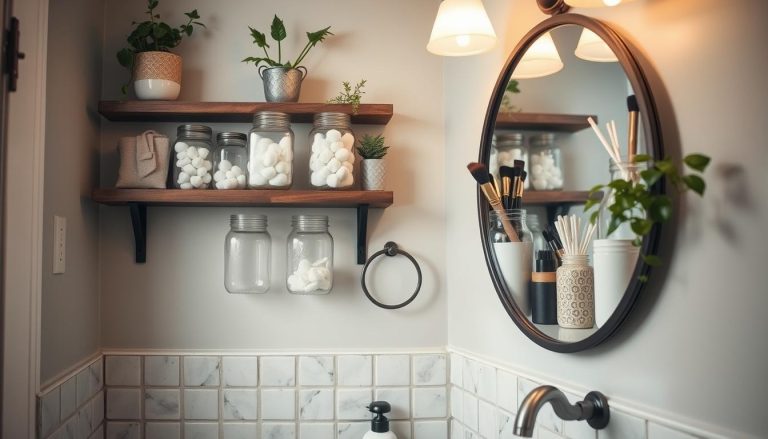 small bathroom storage ideas diy mason jars