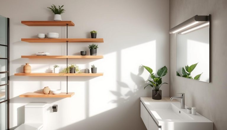 Aesthetic Bathroom Shelving Solutions