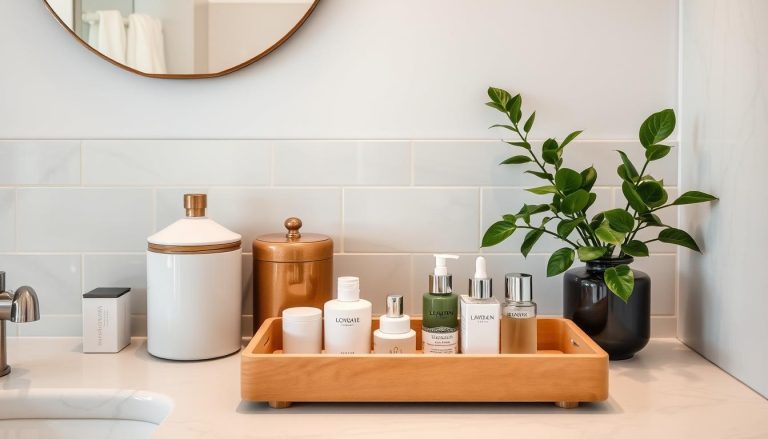 Stylish Bathroom Countertop Organization