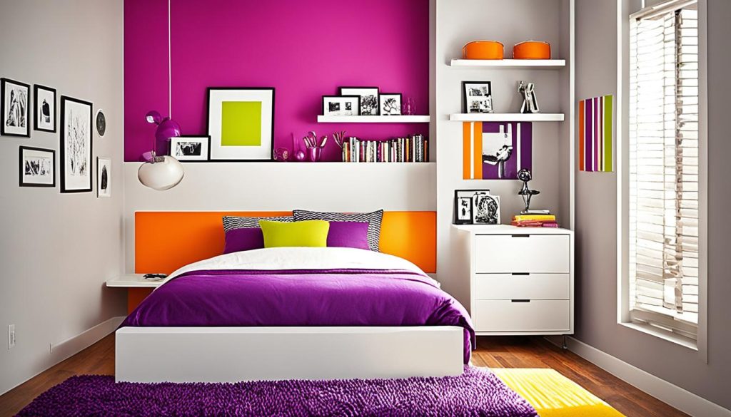 Accent walls in teen bedrooms