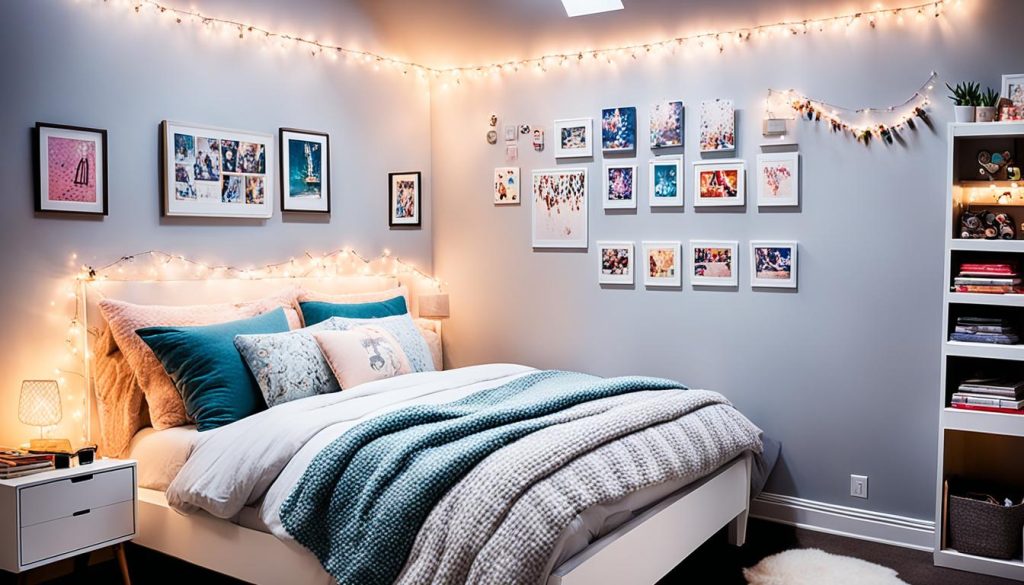 Ambient lighting in a teen bedroom