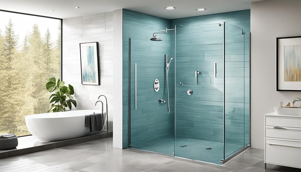 Barrier-free shower design