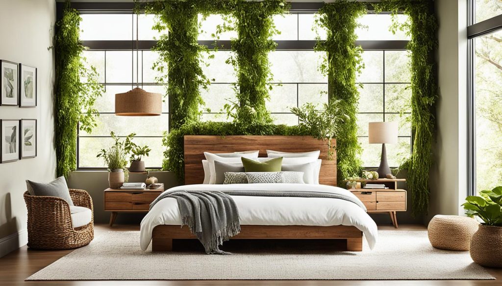 Biophilic design in bedroom