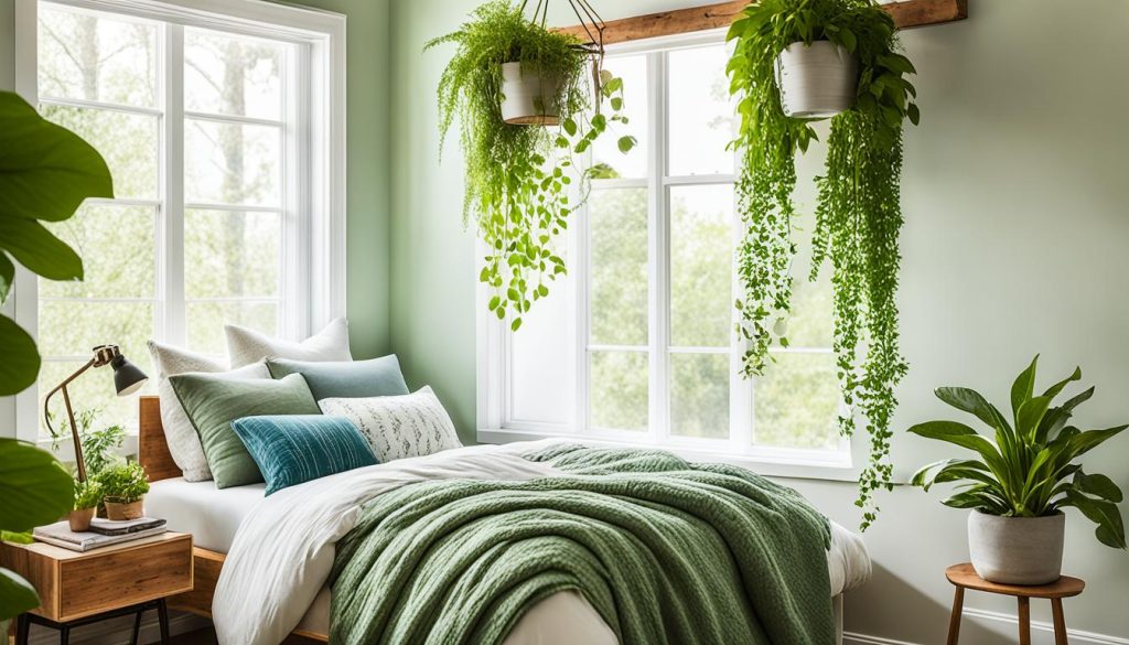 Biophilic interior design in teen bedroom