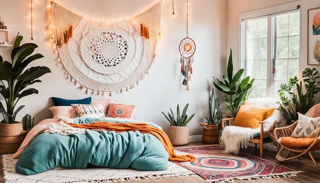 Bohemian teen bedroom decor