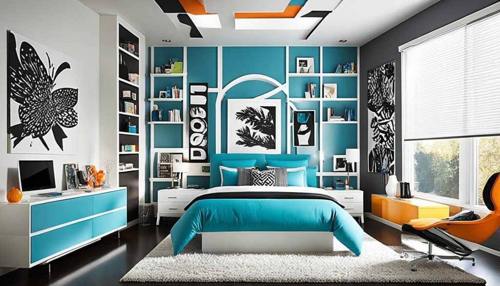 Bold ceiling treatments for teenagers