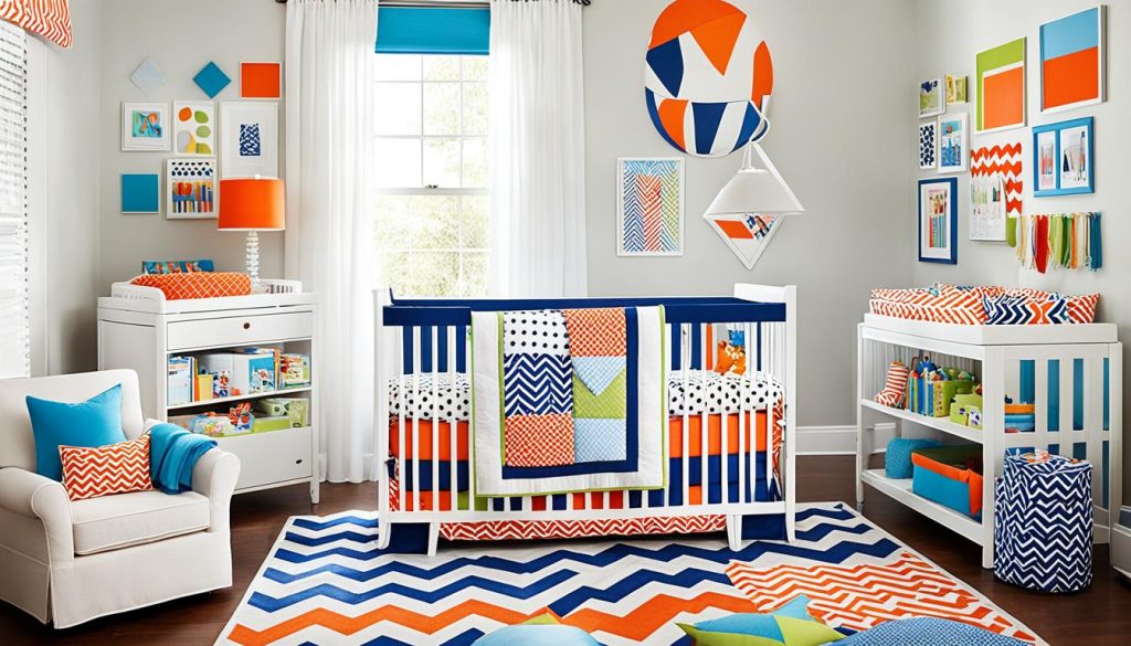 Bold nursery color schemes