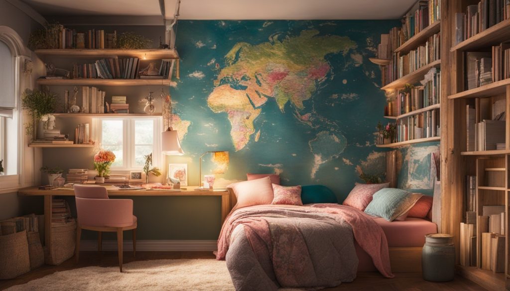 Book-inspired bedroom design