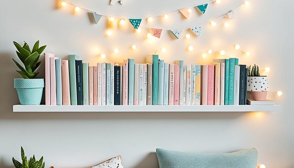 Bookshelf ideas for girl's bedroom