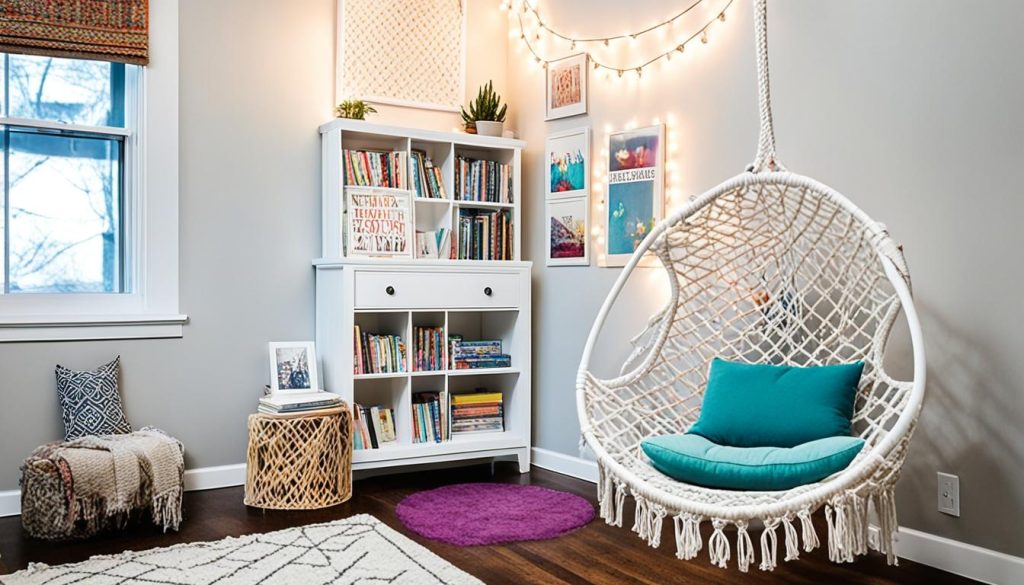 Budget-friendly reading nook