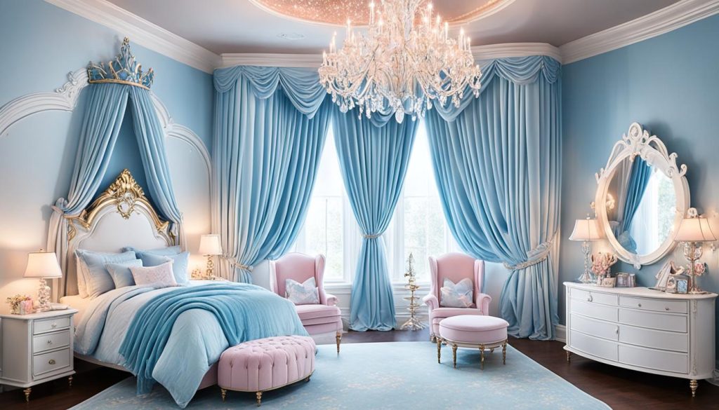 Cinderella's Castle-inspired princess bedroom