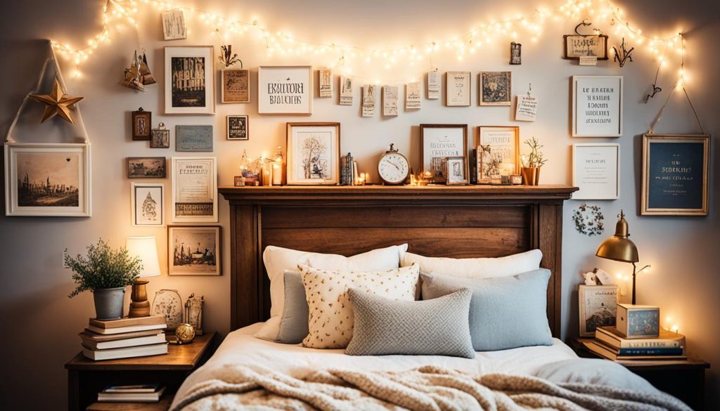 Classic storybook-themed bedrooms with vintage books