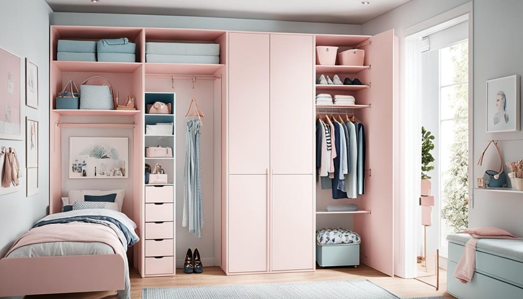 Clever closet solutions for youth room design