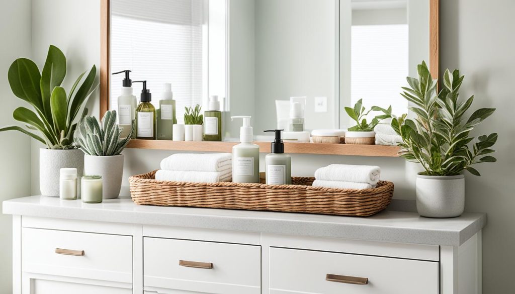 Clutter-free bathroom organization