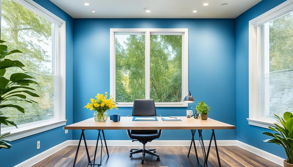 Color psychology in home office design