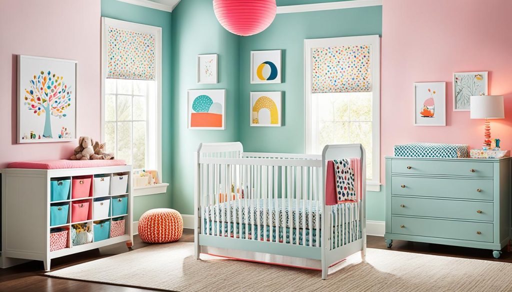 Colorful nursery lighting ideas