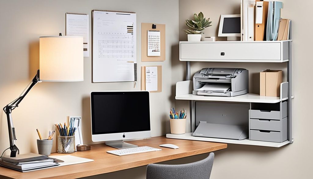 Compact storage solutions for home office