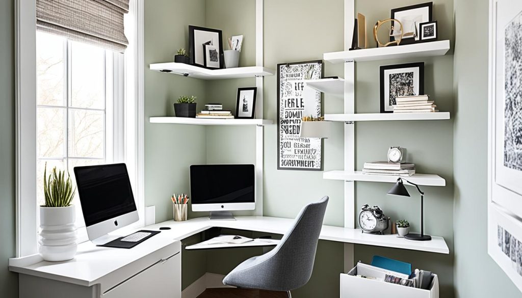 Corner office solutions for small spaces