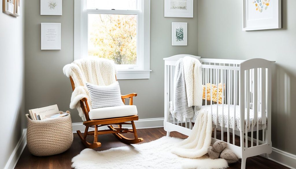 Cozy nursing room design