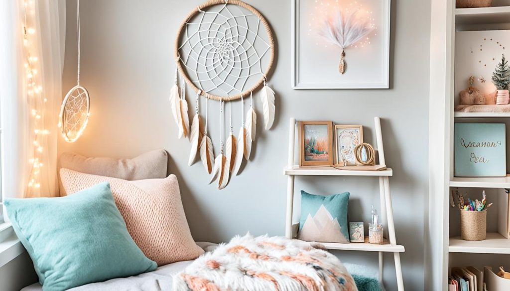 Cozy reading nook with personalized room accents