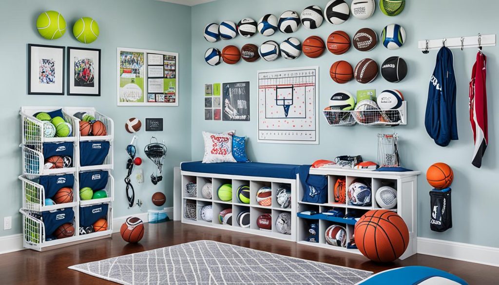 Creative storage solutions for sports equipment