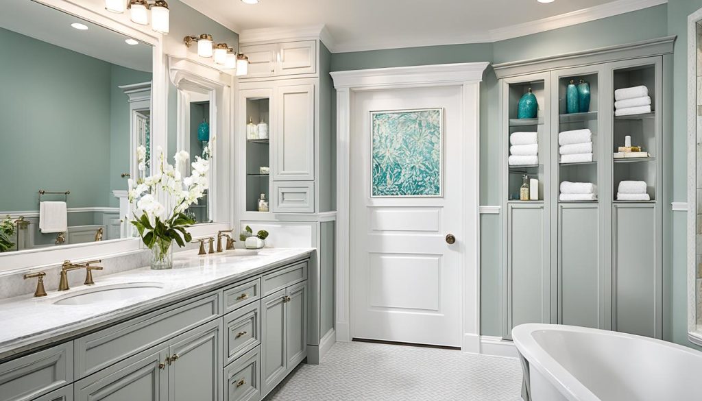 Crown molding for bathroom vanity customization