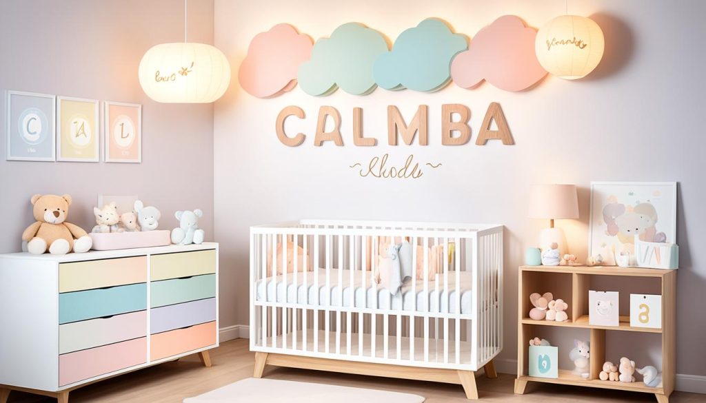 Customized nursery lamps with names