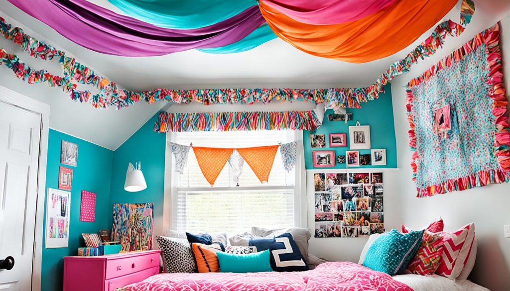 DIY ceiling canopies for teen bedrooms