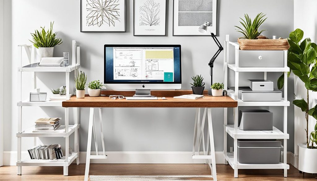 DIY desk solutions for budget-friendly home office