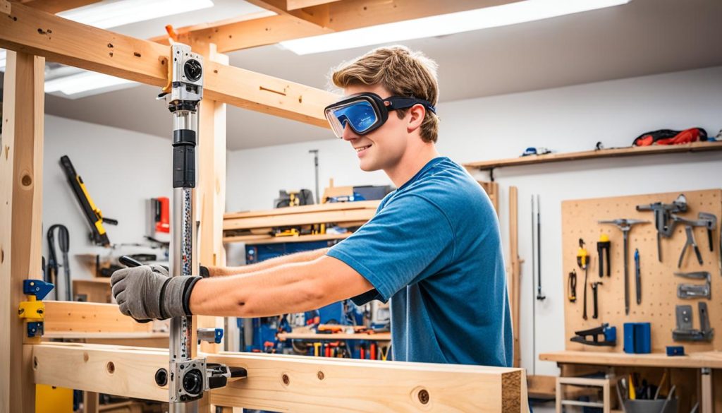 DIY loft bed construction