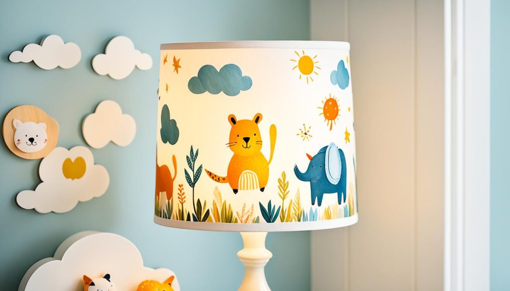 DIY nursery lamps