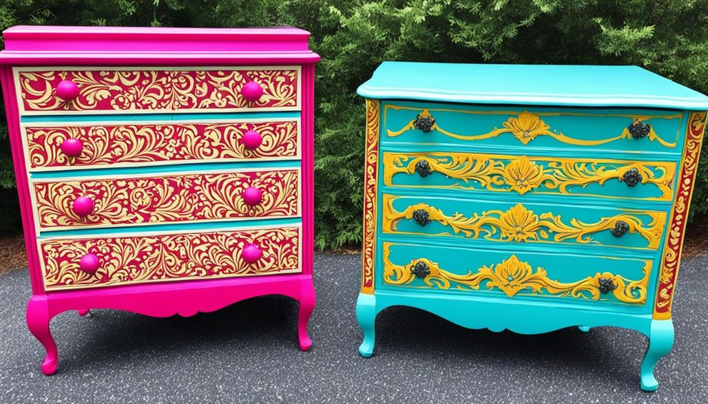 DIY painted furniture for teen bedrooms