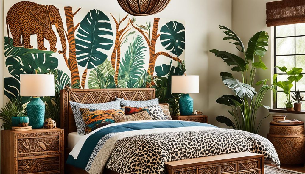 DIY safari bedroom decor