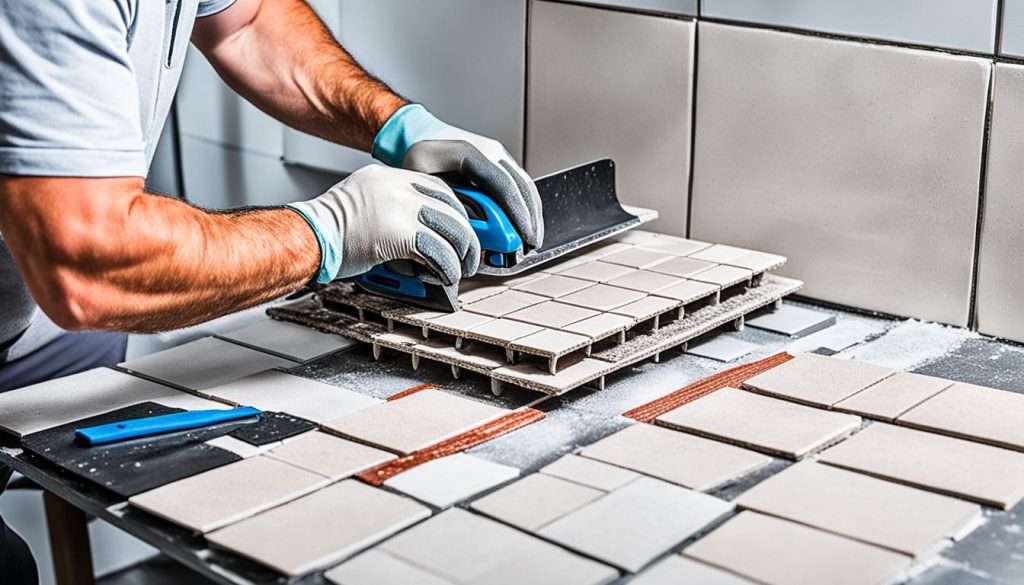 DIY tile installation