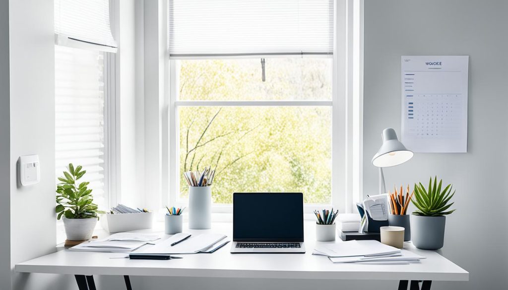 Decluttering techniques for minimalist workspace