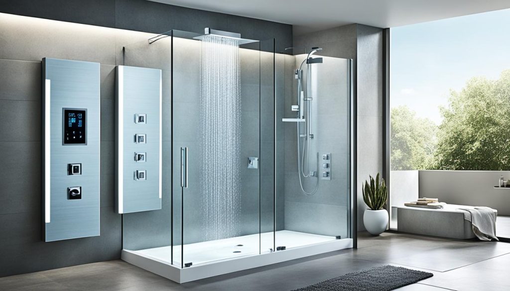 Digital shower controls