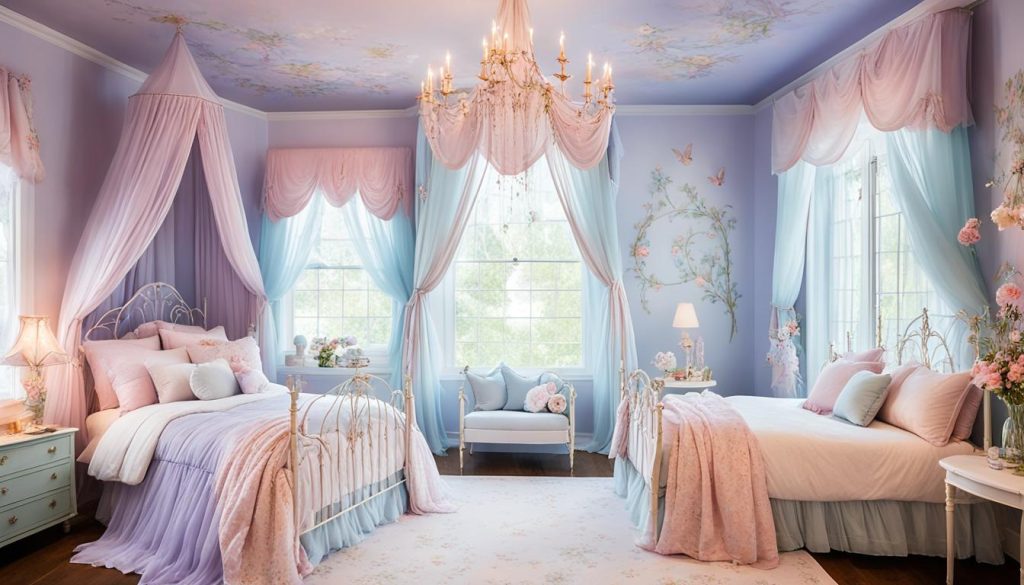 Dreamy color palettes for fairy bedrooms