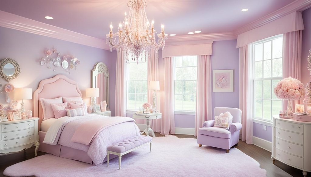 Dreamy lighting in a girl's room