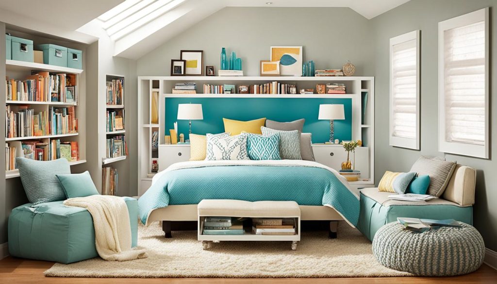 Dual-purpose seating for teen bedrooms