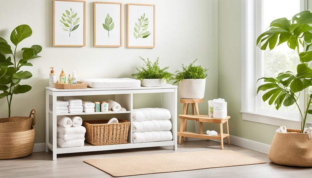 Eco-friendly nursery essentials for diapering