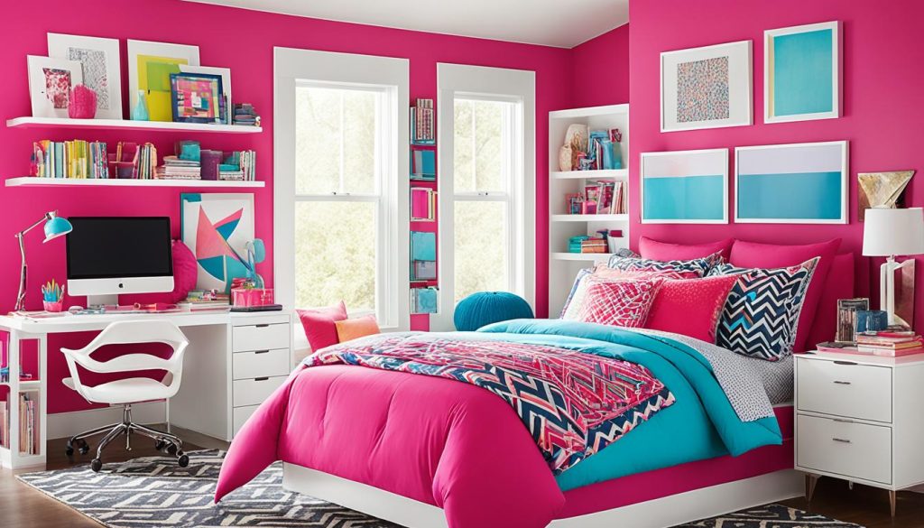 Energetic color palettes for teenagers