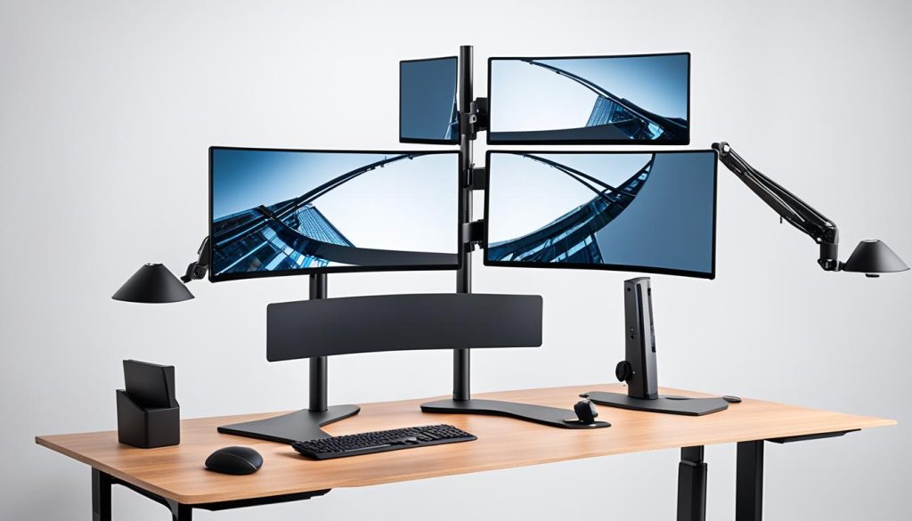 Ergonomic monitor setup for improved productivity