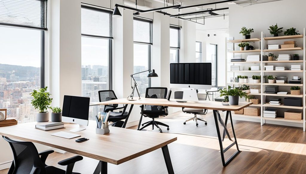 Ergonomic workspaces with sustainable office furniture